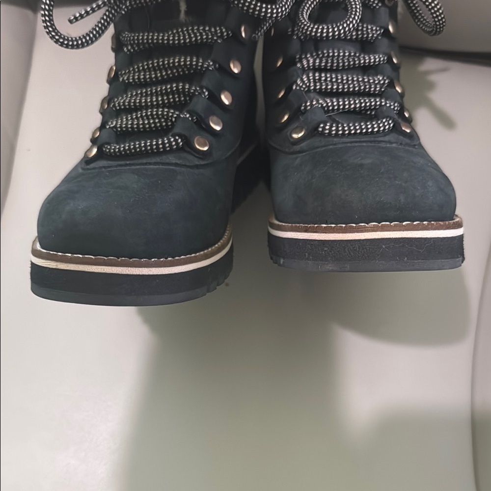 Cole Haan Black Winter Rain Boots with Rugged Sole - Picture 8 of 12